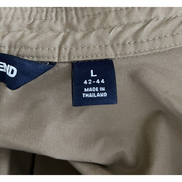 Lands End Jacket Mens Large Beige Windbreaker Casual Preppy Grandpa Grandpacore‎ - Picture 6 of 8